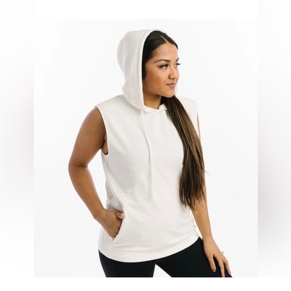 ZYIA Active White Fighter Women's Sleeveless Hoodie Size XXL - Picture 3 of 11